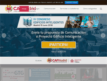 Tablet Screenshot of cafmadrid.es